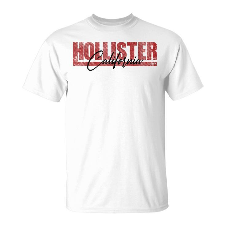 City Of Hollister California Ca Vintage Athletic Sports  Unisex T-Shirt