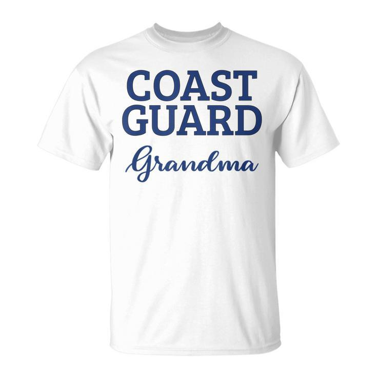 Coast Guard Grandma Military Family Gift Proud Coast Guard Unisex T-Shirt