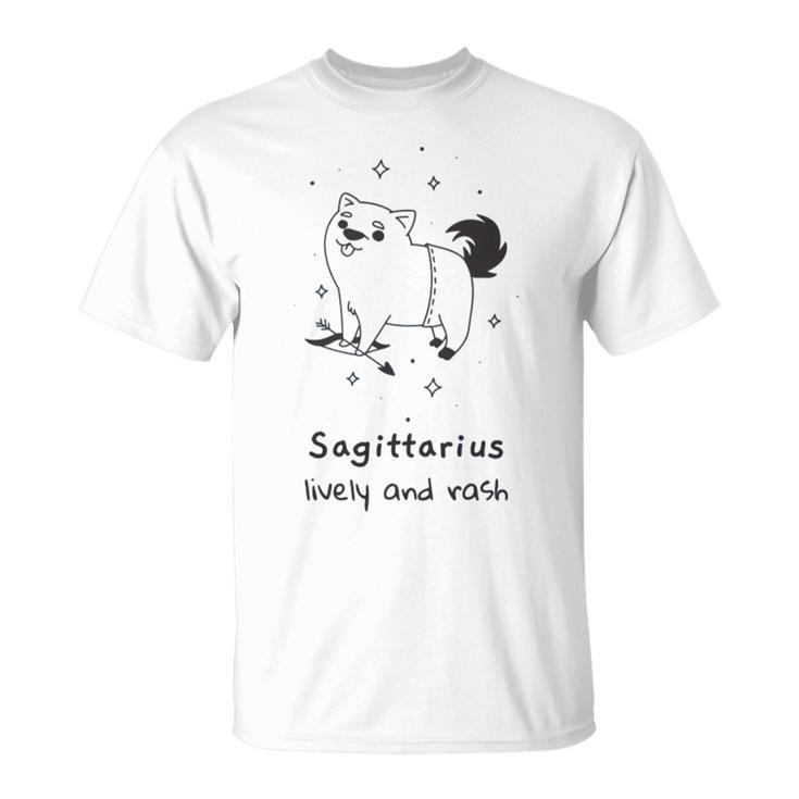 Cute Art Sagittarius Zodiac Sign Astrology Unisex T-Shirt