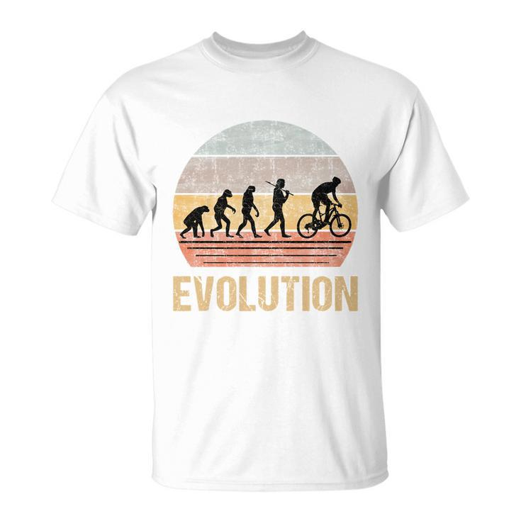 Cycling Evolution Vintage Retro Unisex T-Shirt
