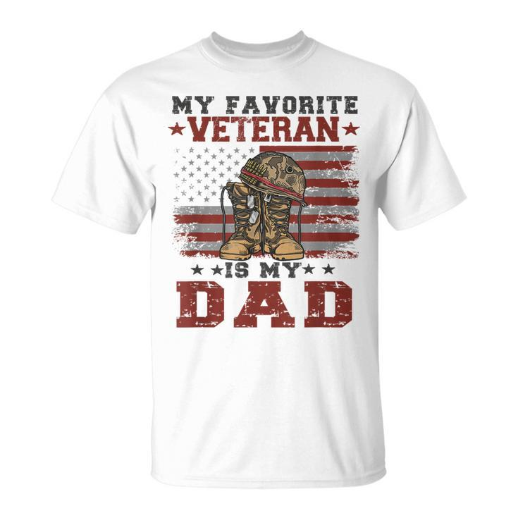 Dad Veterans Day My Favorite Veteran Is My Dad Costume T-Shirt