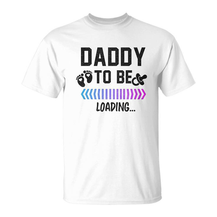 Daddy To Be Loading Future Father New Dad T-shirt