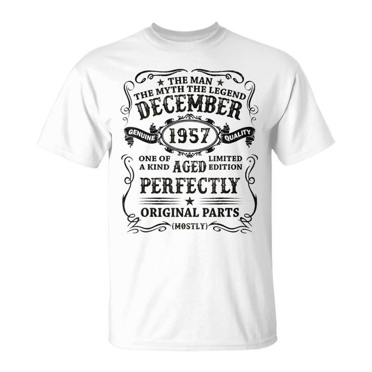 December 1957 The Man Myth Legend 65 Year Old Birthday Gift Unisex T-Shirt