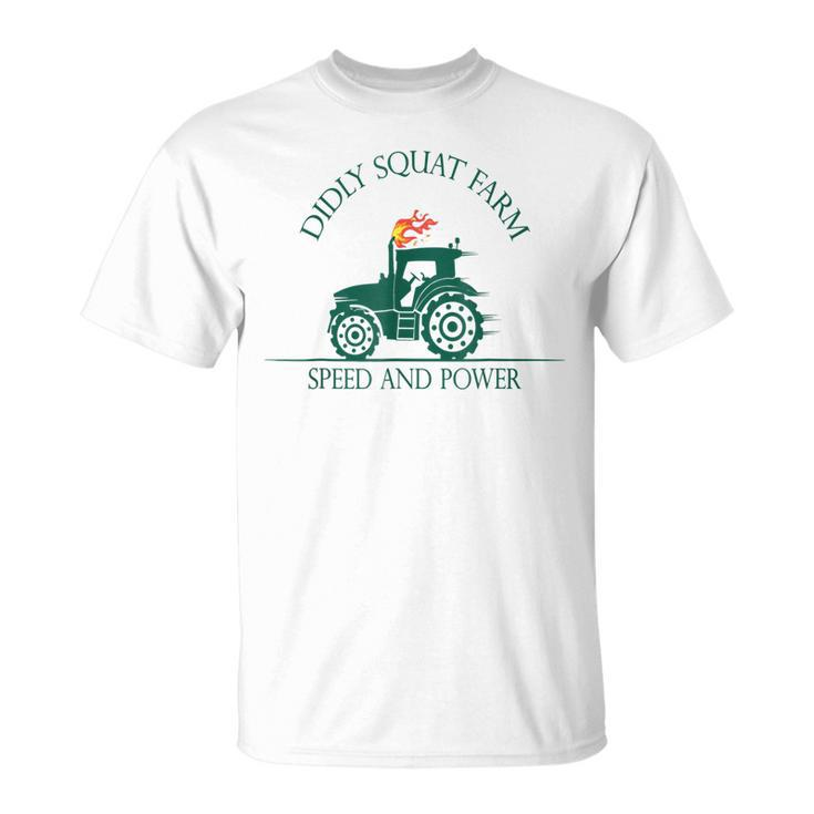 Diddly Squat Farm Speed And Power Perfect Tractor Farmer  Unisex T-Shirt