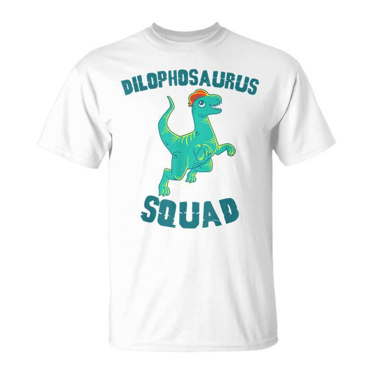Dilophosaurus Dinosaur Squad  Cute Jurassic Dino Unisex T-Shirt