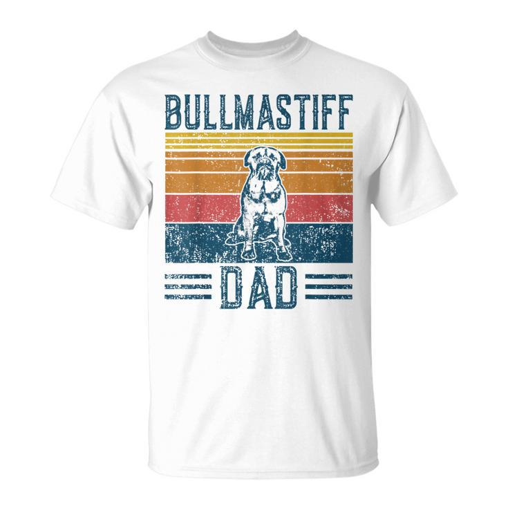 Dog Dad Vintage Bullmastiff Dad T-Shirt