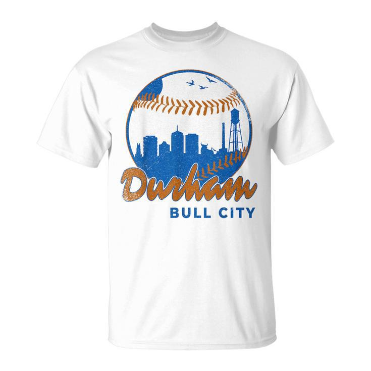 Durham Baseball Skyline Classic Bull City North Carolina  Unisex T-Shirt