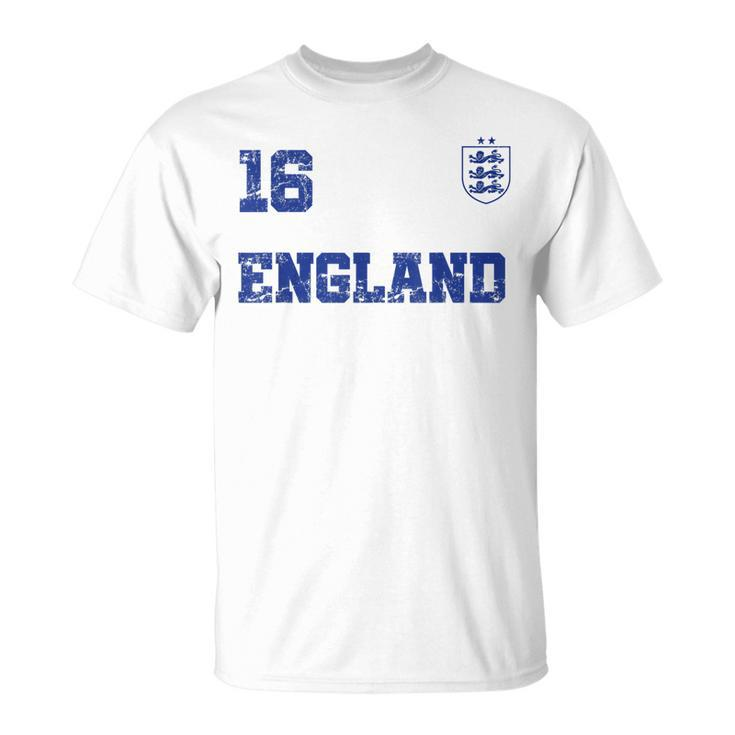 England Soccer Jersey Number Sixn British Flag Futebol T-shirt