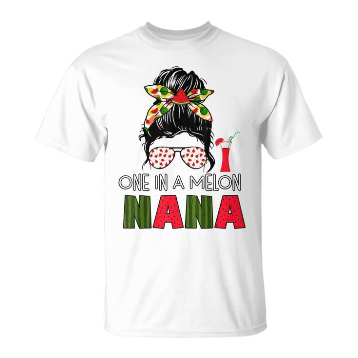 Family One In A Melone Nana Geburtstagsparty Passende Familie T-Shirt