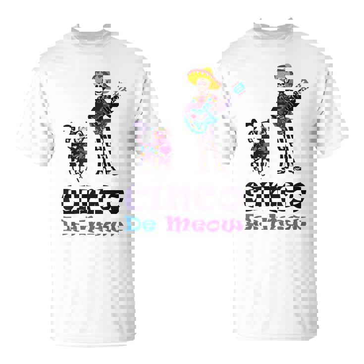 Cinco De Mayo Shirt Cinco De Meow Cat Skull Funny Kids Tees