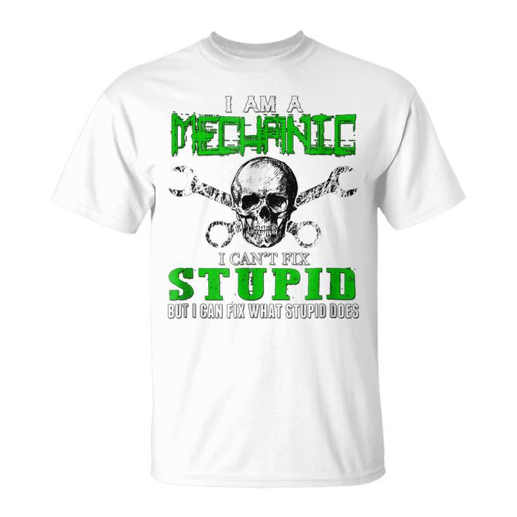 Funny  Im A Mechanic Skull Wrench Unisex T-Shirt