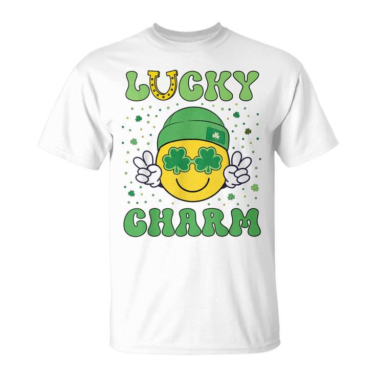 Funny St Patricks Day Lucky Charm Smile Face Kids Boys Girls  Unisex T-Shirt