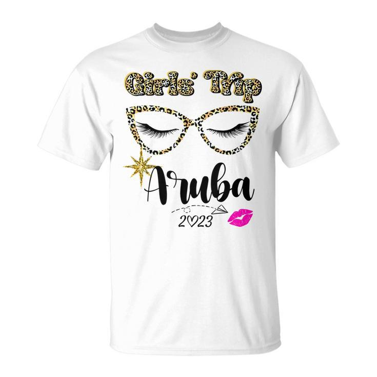 Girls Trip Aruba 2023 For Womens Weekend Birthday Squad Unisex T-Shirt