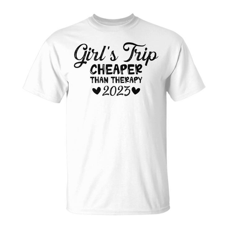 Girls Trip Therapy Vacation 2023 Bridesmaid  Unisex T-Shirt