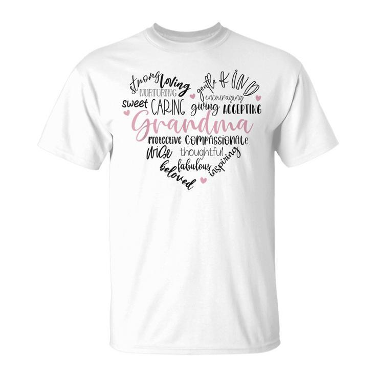 Grandma Grandparents Day Heart Love Unisex T-Shirt