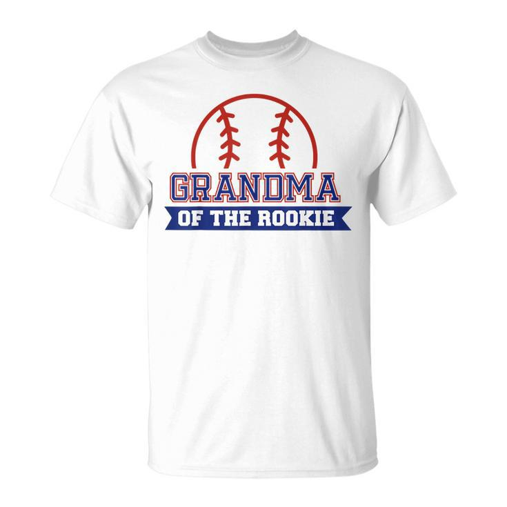 Grandma Of Rookie 1St Birthday Baseball Theme Matching Party Unisex T-Shirt