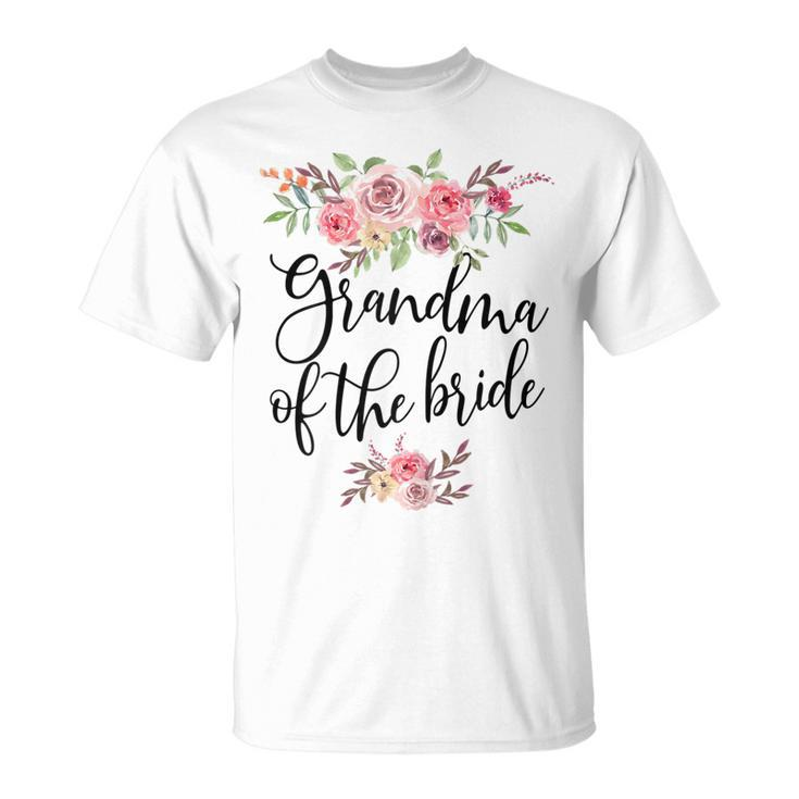 Grandma Of The Bride Wedding Bridal Party Gift For Womens Unisex T-Shirt
