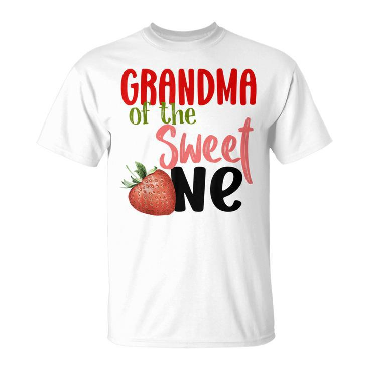 Grandma The Sweet One Strawberry Birthday Family Party Unisex T-Shirt