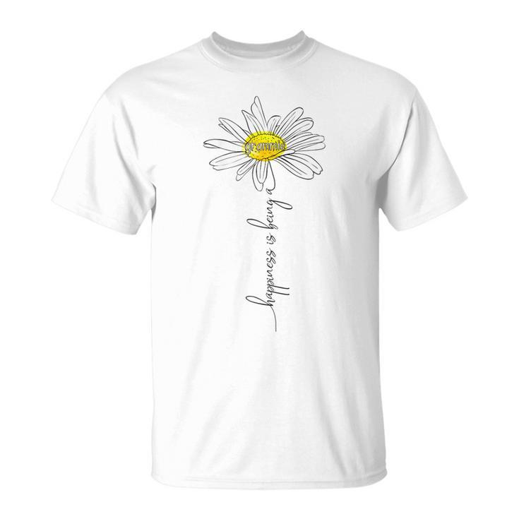 Happiness Is Being A Grammie Daisy  Mothers Day Gifts Gift For Womens Unisex T-Shirt