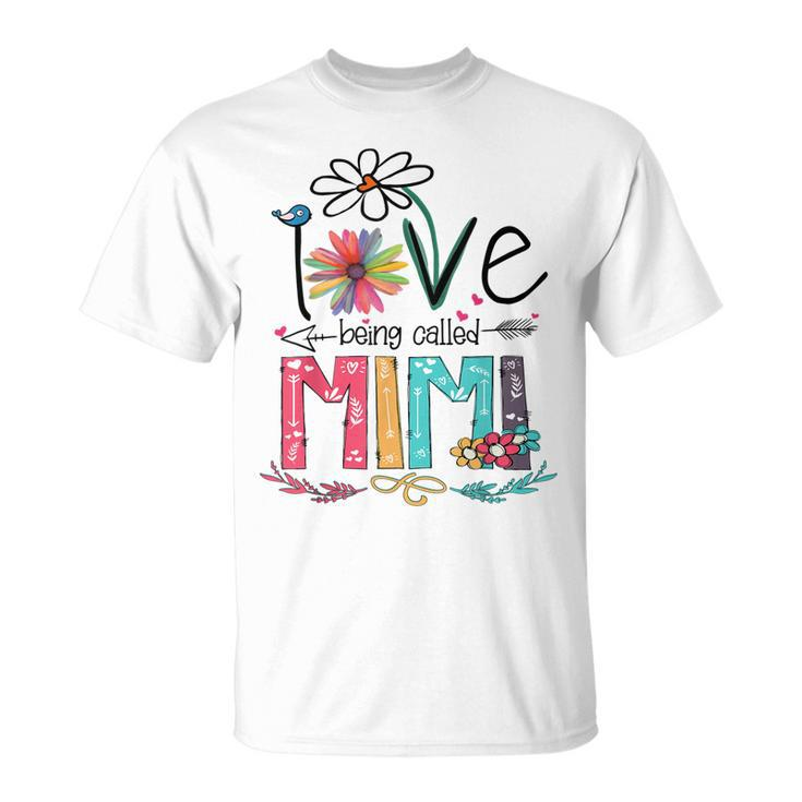 I Love Being Called Mimi Sunflower Unisex T-Shirt