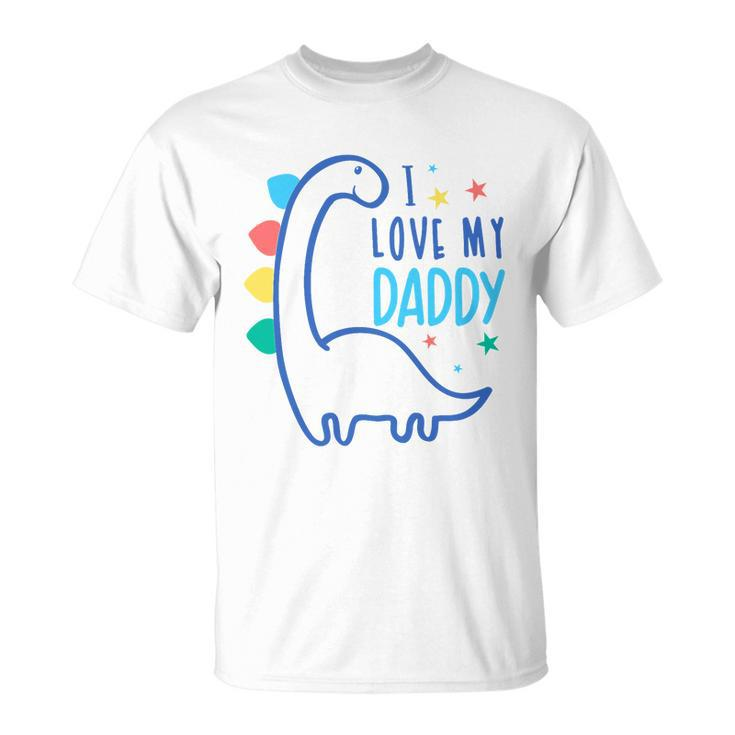 I Love My Daddy Dinosaur Unisex T-Shirt