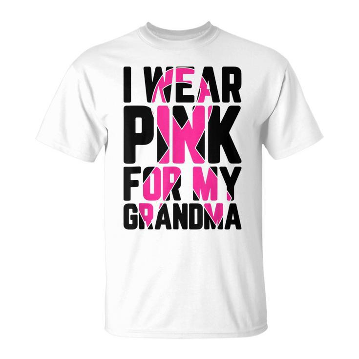 I Wear Pink For My Grandma Breast Cancer Awareness Supporter Unisex T-Shirt