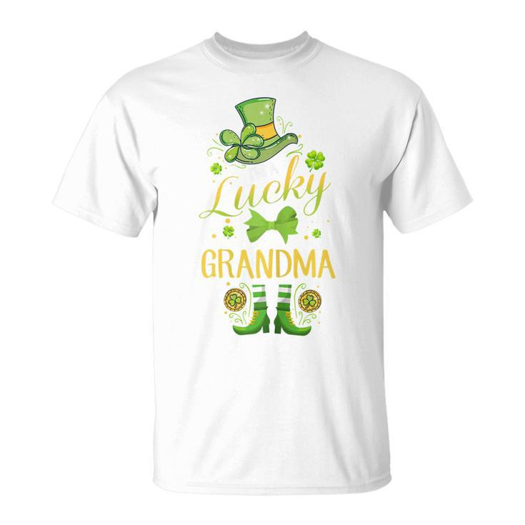 Im A Lucky Grandma St Pattys Day Gift For Grandmother Gift For Womens Unisex T-Shirt