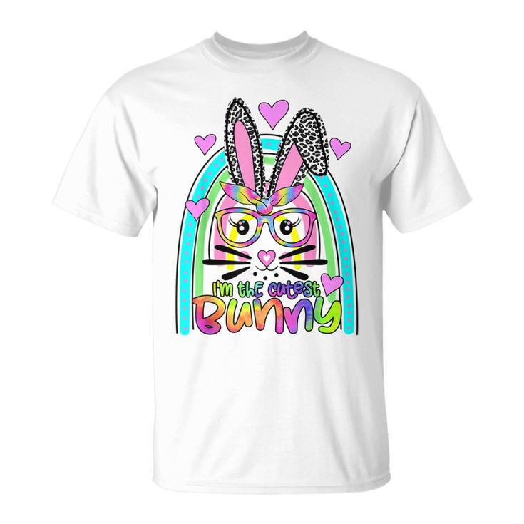 Im The Cutest Bunny Leopard Matching Family Easter Day  Unisex T-Shirt