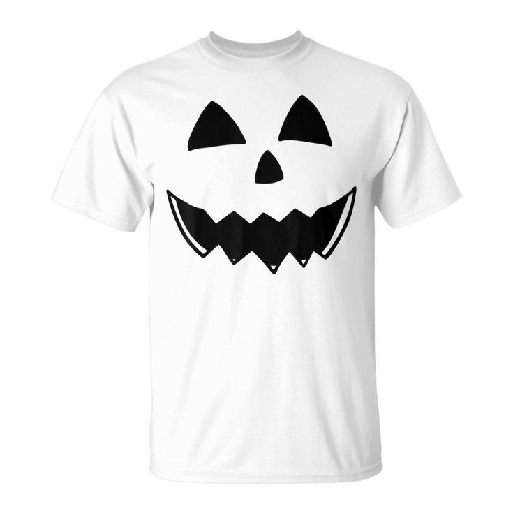 Jack-O-Lantern Halloween Pumpkin Face For  T-shirt