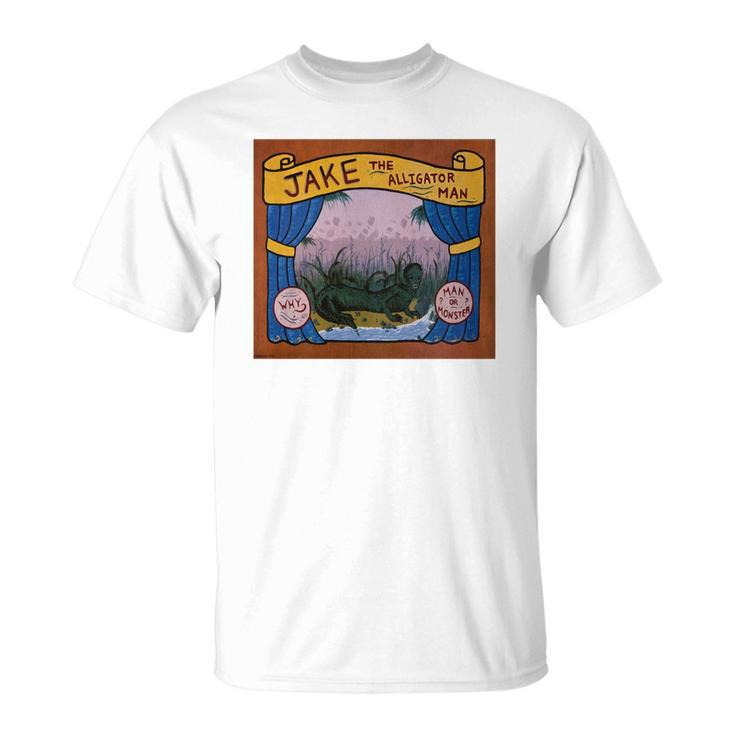 Jake The Alligator Man Circus Advertisement Tee Shirt T-shirt
