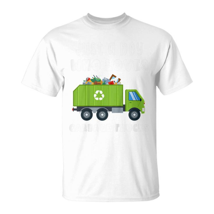 Just A Boy Who Loves Garbage Trucks T-shirt