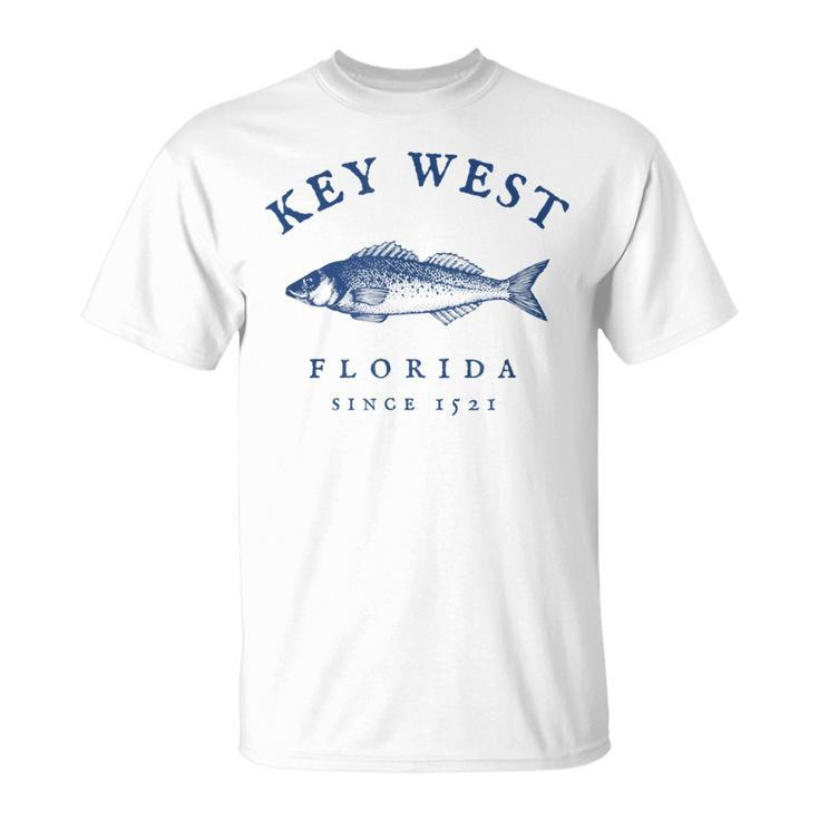 Key West Florida Vintage Fishing  Unisex T-Shirt