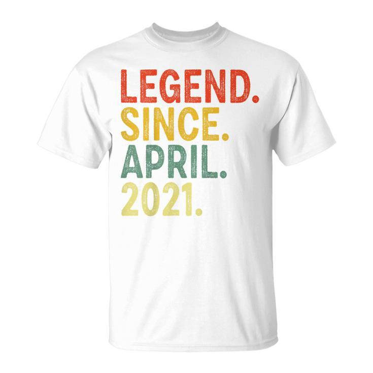 Kids 2 Year Old Legend Since April 2021 2Nd Birthday  Unisex T-Shirt