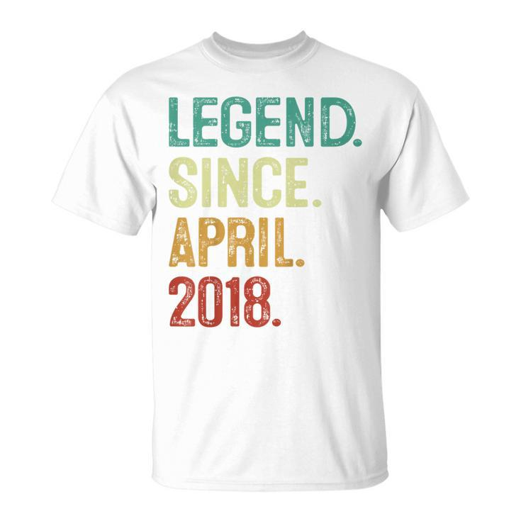 Kids 5 Years Old Legend Since April 2018 5Th Birthday  Unisex T-Shirt