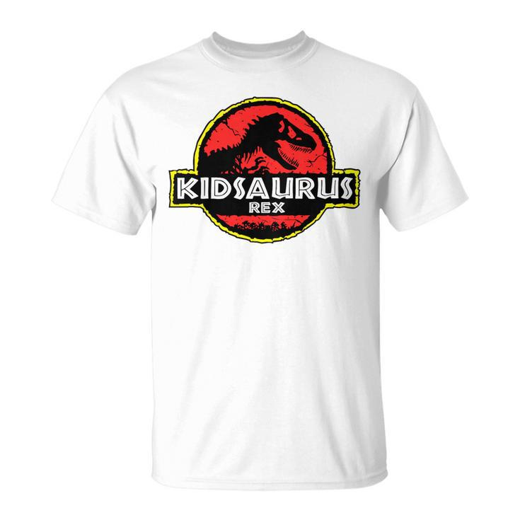 Kids Kidsaurusdadasaurus Dinosaur Rex Father Day For Dad Funny Unisex T-Shirt