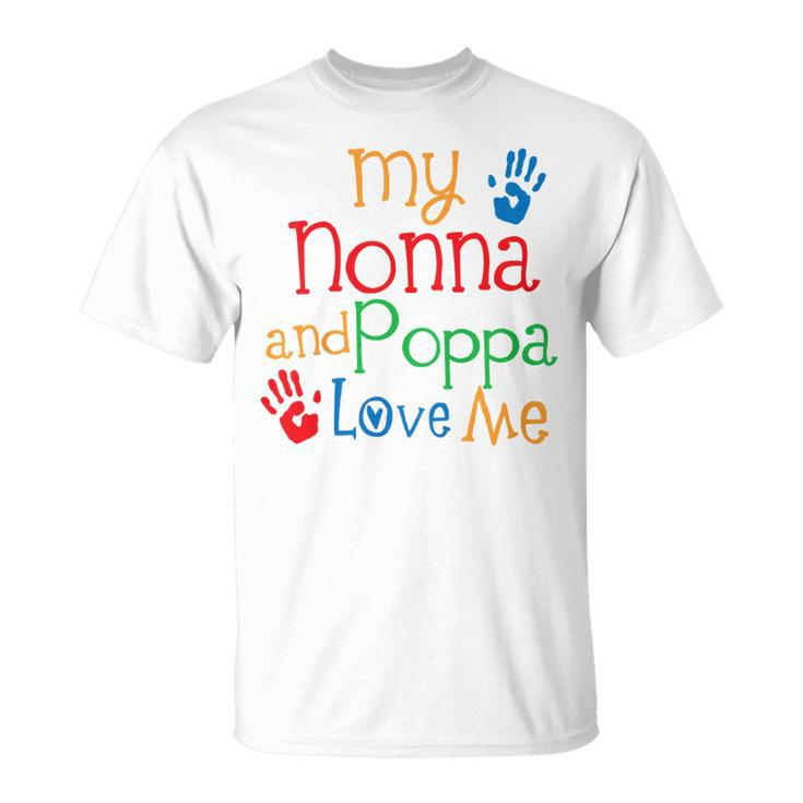 Kids Nonna And Poppa Love Me Unisex T-Shirt