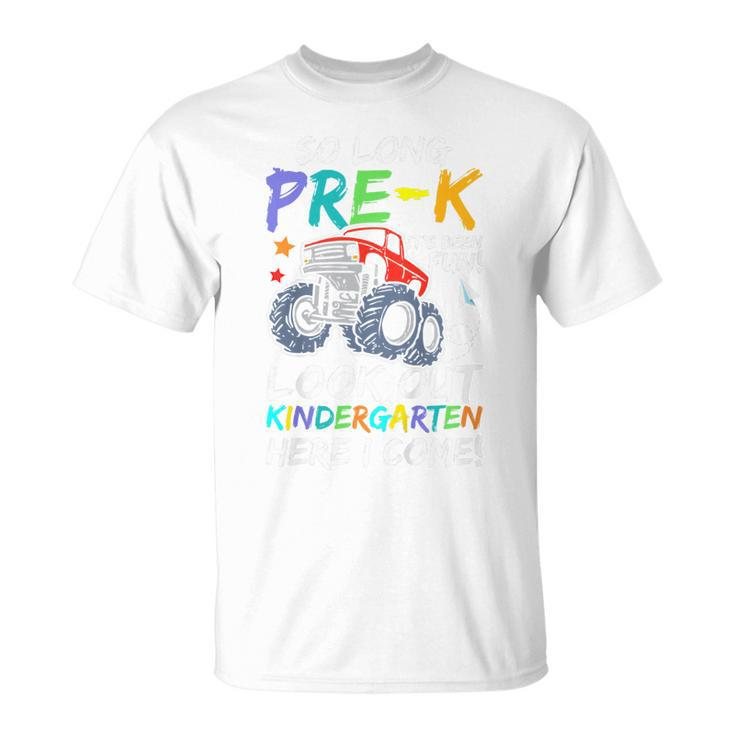 Kids So Long Pre-K Kindergarten Here I Come Pre-K Graduation  Unisex T-Shirt