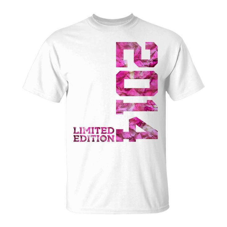 Kinder Pink 8 Jahre 8 Geburtstag Limited Edition 2014 T-Shirt
