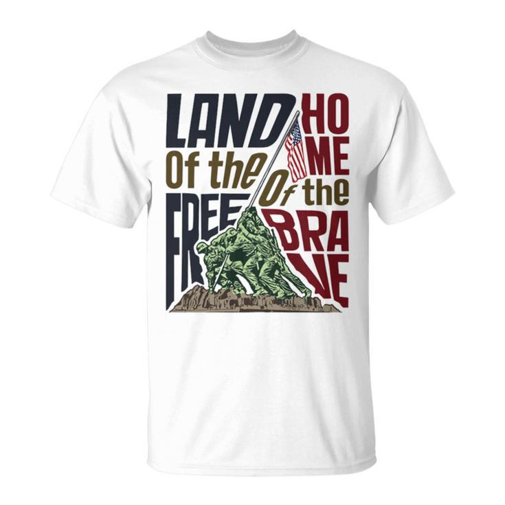 Land Of The Free Iwo Jima Unisex T-Shirt