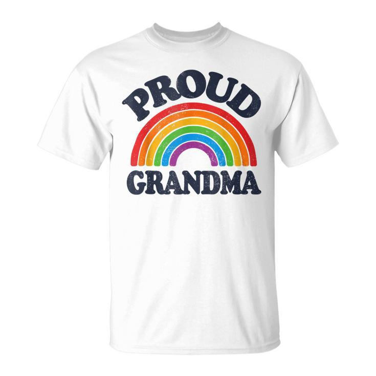 Lgbtq Proud Grandma Gay Pride Lgbt Ally Rainbow Mothers Day Unisex T-Shirt