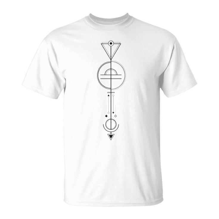 Libra Astrology Zodiac Arrow Unisex T-Shirt