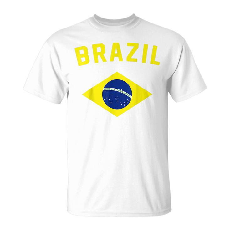 I Love Brazil Minimalist Brazilian Flag T-shirt