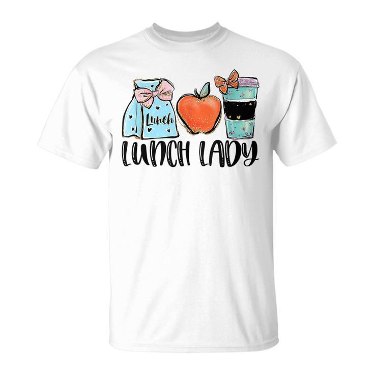 Love Lunch Lady - Apple Schoool Back To School T-shirt