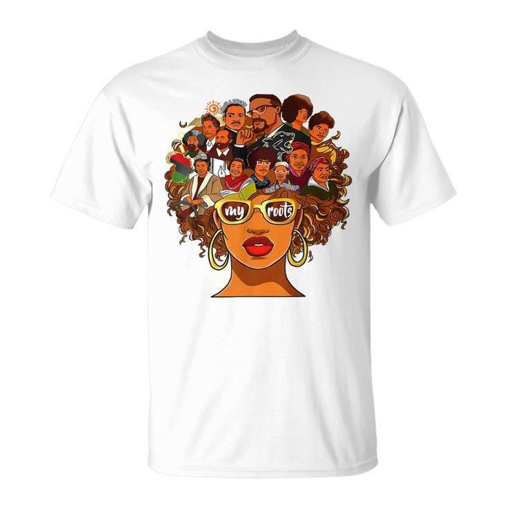 I Love My Roots Black Powerful History Month Pride Dna T-Shirt