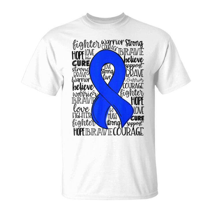 MeCfs Chronic Fatigue Syndrome Blue Ribbon Hope Love Cure  Unisex T-Shirt