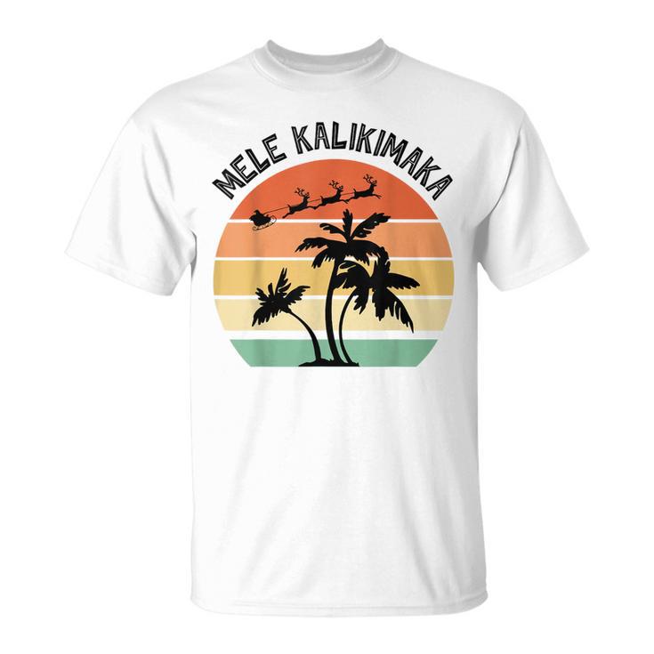 Funny Mele Kalikimaka Hawaii Palm Tree Hawaiian Christmas Men