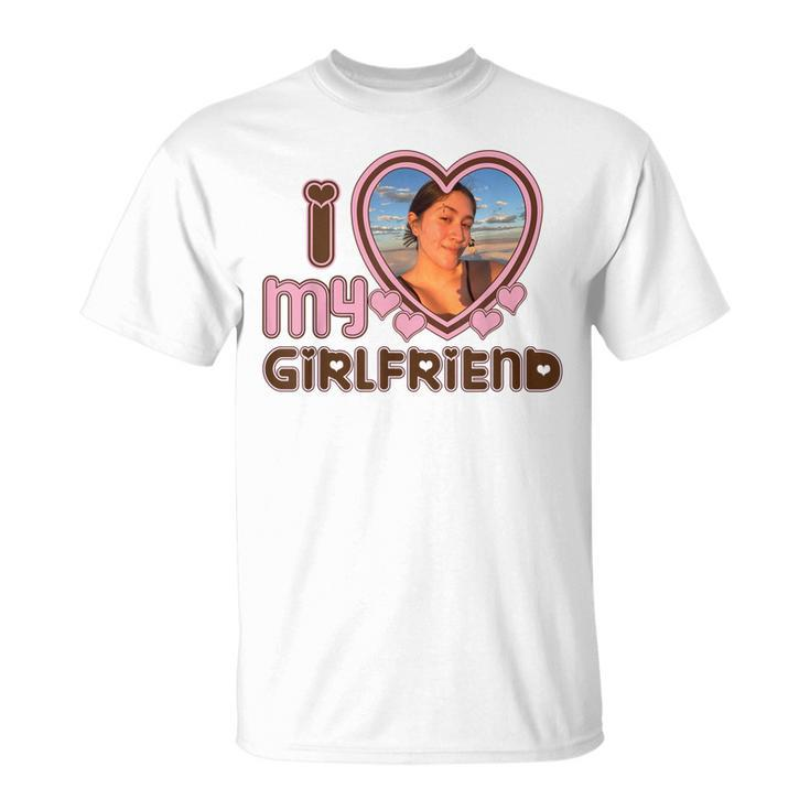 Mens I Love My Girlfriend Custom   Unisex T-Shirt