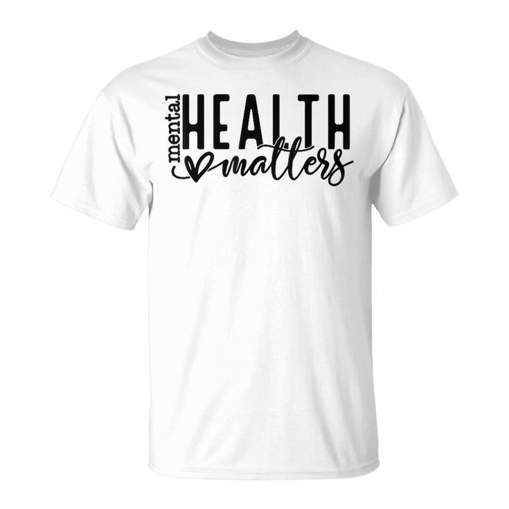 Mental Health Matters Retro Human Brain Illness Awareness  Unisex T-Shirt