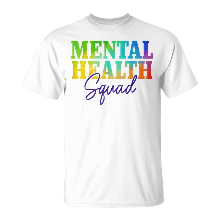 Mental Health Squad Mental Health Awareness Month Matters  Unisex T-Shirt