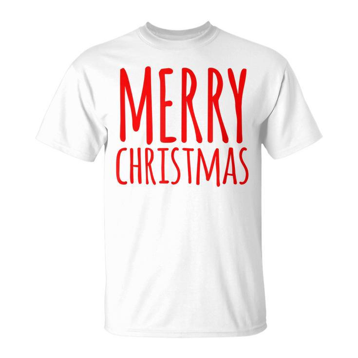 Merry Christmas Weihnachts Spruch Dekoration Damen Herren V3 T-Shirt